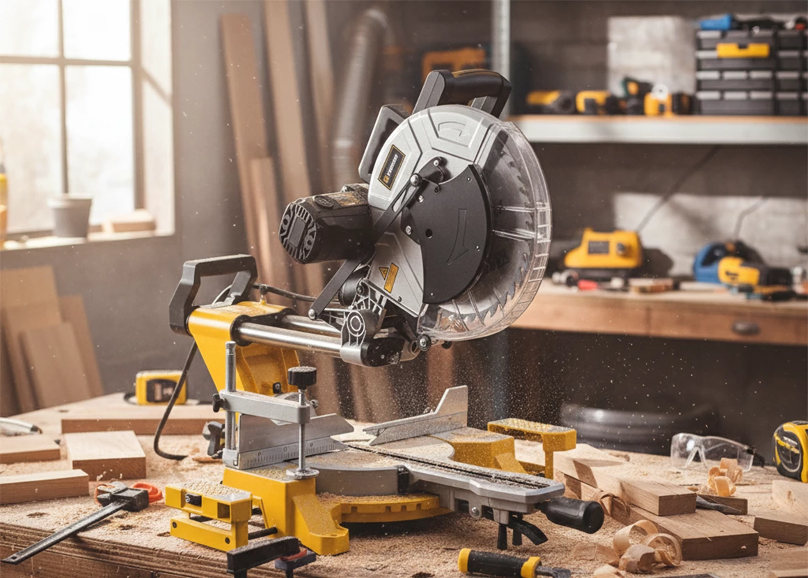 اره فارسی بر کشويی 305 میلیمتر دو طرفه تسمه ای 2000 وات 4430 کنزاکس