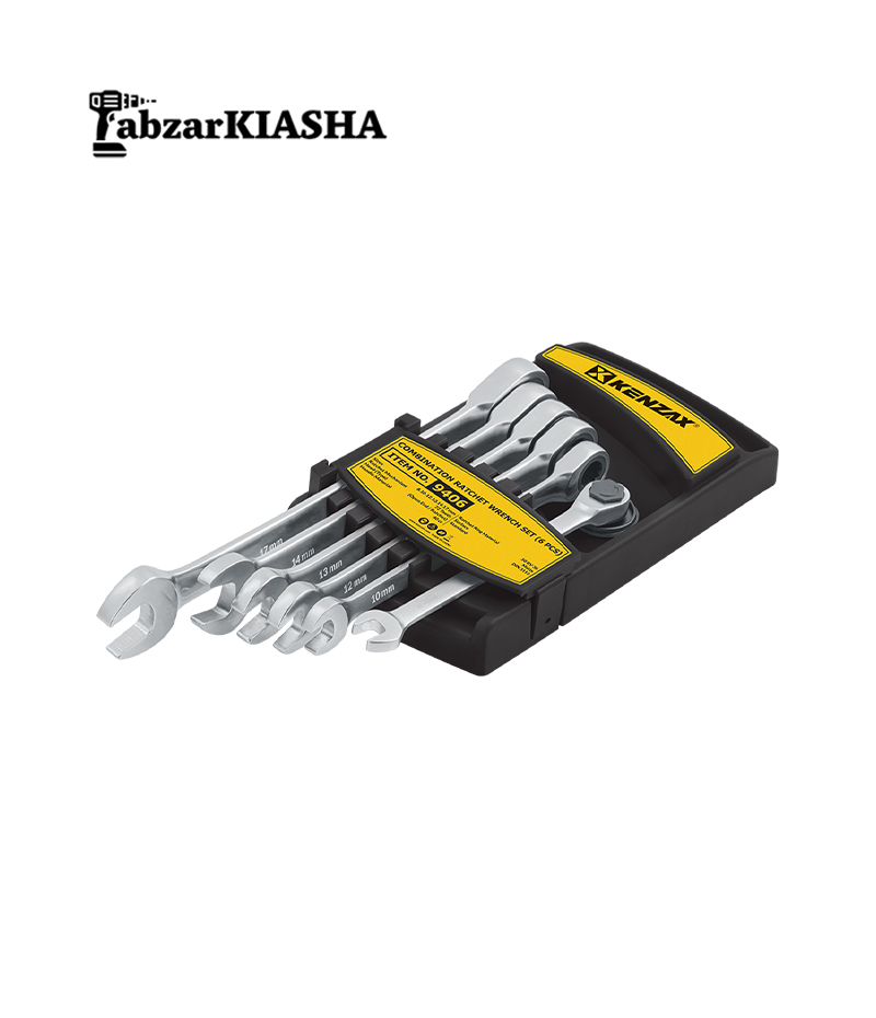 آچار يک سر جغجغه 6 عددی 9406 کنزاکس